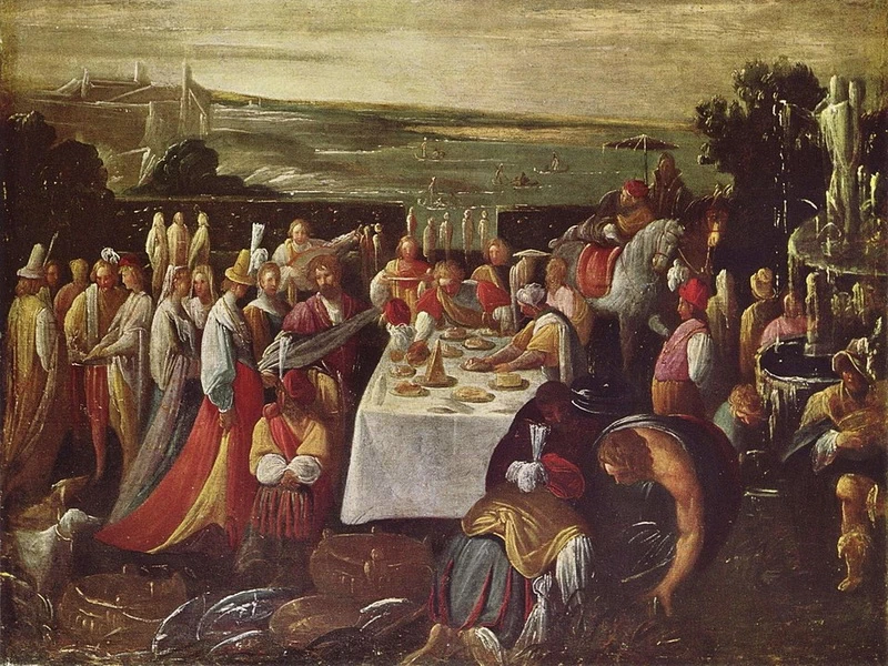 1575-Giovanni Andrea Donducci - Pranzo sul lago - Galleria Nazionale d'Arte Antica